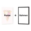 artboxONE Poster with White Frame 60 x 40 cm Typography