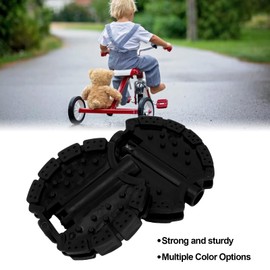Kids Tricycle Pedal, Replacement Kids Bike Pedal 2 Pcs Plastic Material with Foot Pedal for Kids for Baby for Children(Black)