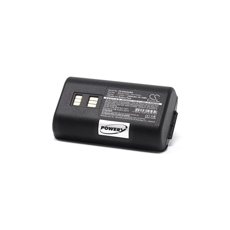 akku-net Powerakku für Barcode-Scanner Datalogic 944501056, 7,4V, Li-Ion