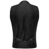 King & Priory Luxury Pewter Grey Herringbone Check Waistcoat with