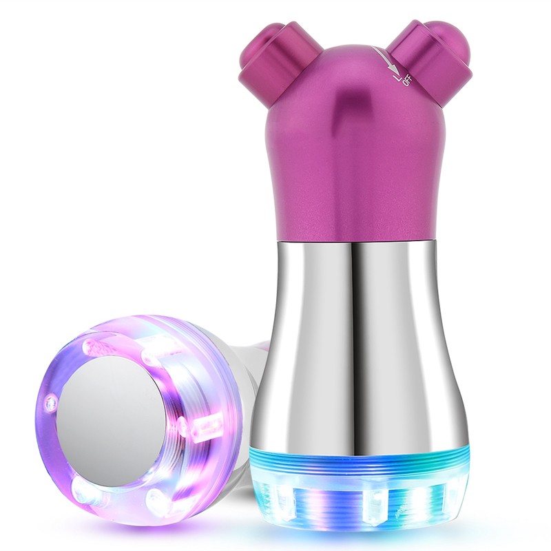 No Needle Hot Compress LED Photon Therapy Face Massager Beauty