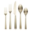 Cambridge Silversmiths Gilda Champagne Satin 20-Piece Flatware Set, Service for