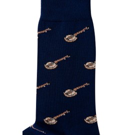 AUSCUFFLINKS Banjo Socks For Him | Musical Instrument Fun Socks Gift for Her | Happy Gift Socks Quirky Novelty Present for Dad | Socks for Mum (Banjo)