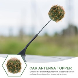 Mobestech Decorations Foam Ball Pendant Antenna Ball Auto Supply The roof Antenna Toppers for Vehicles Antenna Topper for Vehicles Cute Doll Antenna Automatic top Cover car