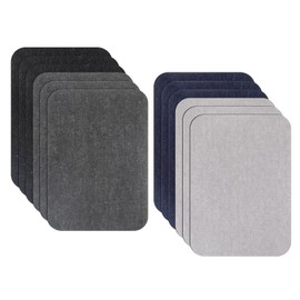12PCS Iron on Patches, Iron Patches for Clothing Repair Patch Iron-On Mending Fabrics Premium Quality Fabric Patch for Clothes Jeans Shirts Pants(3" by -1/4", 4 Color)