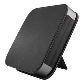 ALHBEJT Protection Leather Case Cover for Apple Mac mini (Black)