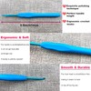 Hobekoee Size D/3mm Crochet Hook Ergonomic Handle for Arthritic Hands