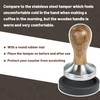 CreepyParty Coffee Tamper 51mm Espresso Press with Mat 304 Stainless