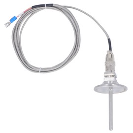 K Type Thermocouple 6mm Temperature Sensor Probe Sensing Line with Aviation Plug Quick Connector 2 Meter
