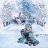 Avezano Winter Backdrops Winter Castle Scene Photo Backdrop Winter Wonderland