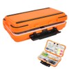 Waterproof Fishing Tackle Box Organizer, Lure Hooks Storage Case Built-in