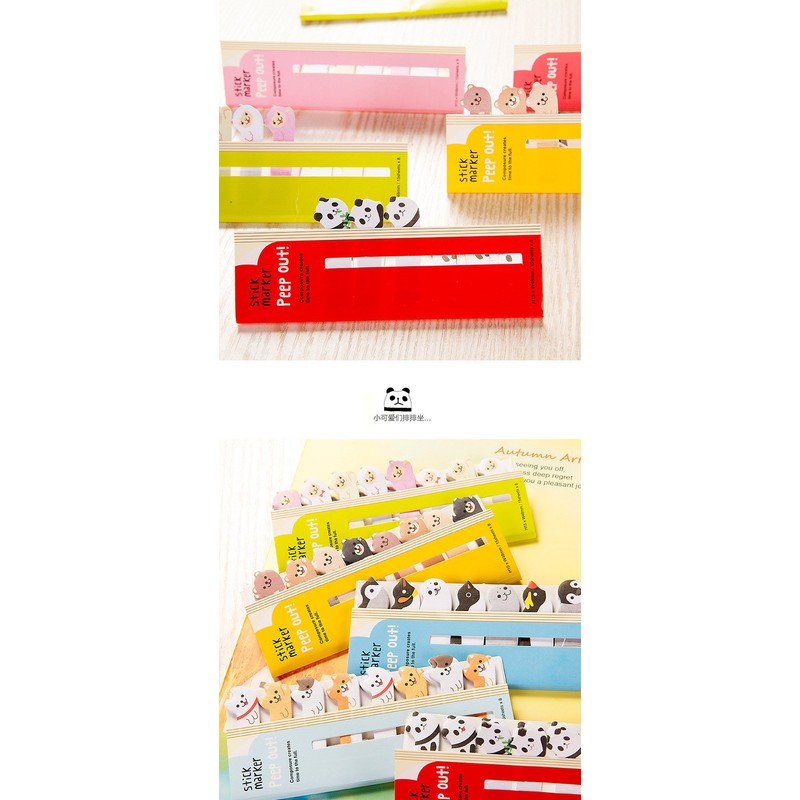 Moin Moin Sticky Notes, Memo Stickers, Hi! Animals, Large Assembly,