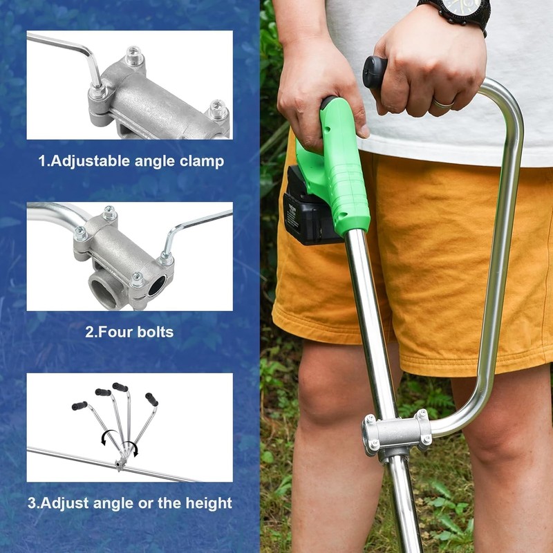 String Trimmer Handle, Weed Eater Handle Extension Handle Ergonomic Trimmer