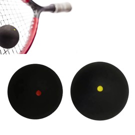 Priaora 2pcs Mixed Pack Squash Balls, High Bounce Light Training Squash Ball, High Bounce Training Squash Ball (Two different sizes) (K58-2)