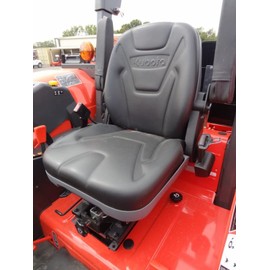 Durafit Seat Covers, KU02 Kubota Tractor M5040/M5060/M6040/M6060/M7040/M7060/M8540/M8560/M9540/M9560 in Comfortable Auto Fabric (V4 Tan Velour)