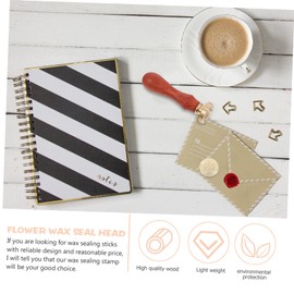 jojofuny Vintage Wax Seal Stamp for Elegant Garden Floral Designs for Wedding Invitations Envelopes and Scrapbook Decoration Rose