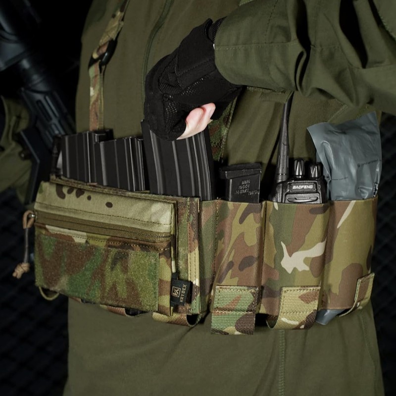 KRYDEX Tactical Chest Rig Elastic Rig Cummerbund with X Harness