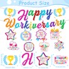 13 Pcs Work Anniversary Decorations, Happy Workiversary Banners with Hanging
