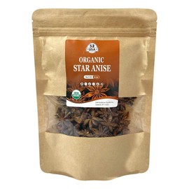 52USA Organic Star Anise 4oz, Whole Chinese Star Anise Pods, Dried Anise Star Spice