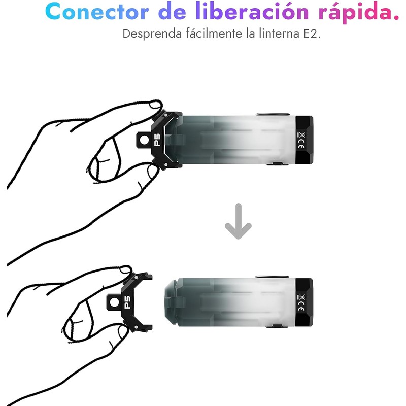 WUBEN P5 Accesorio para linterna, con cierre de liberación rápida