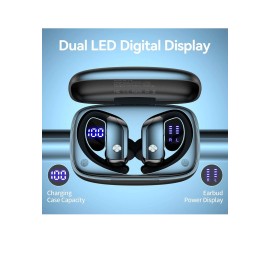 SGNics Bluetooth 5.0 Headset TWS Earphones Earbuds Stereo Headphones Ear Hook Mic Sport