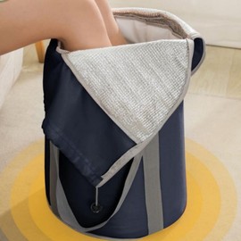Foot Bath Portable Foldable Wet Foot Bath Basin Foot Bath Foot Bath Steaming dark navy 10ea