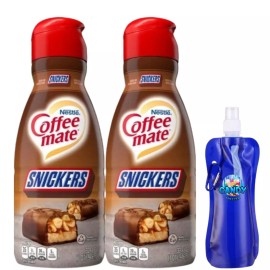 Coffee-mate CoffeeMate Snickers Liquid Coffee Creamer 32 oz 2 packs w/ Bottle