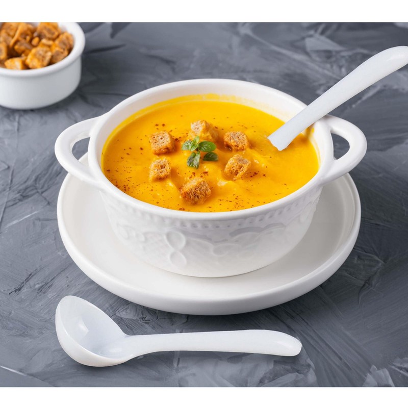 HIC Kitchen Gravy Ladle, Fine Porcelain, 1-Ounce