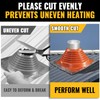 VIVIDA #7 Silicone Metal Roof Pipe Boot, High Temp Flexible