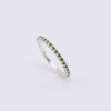 925 Sterling Silver Eternity Ring For Women | Simulated Emerald