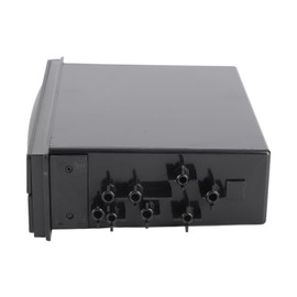 Single Din Cup Holder, Car Auto Double Layer Radio Pocket Drink Cup Holder Storage Box with Auto Storage Box for Car Storage, 175x125x45mm, Black