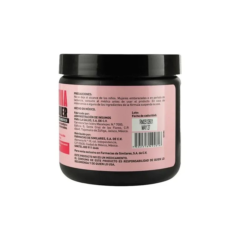 Creatina Mujer Limonada Fresa Con Biotina 30 Porciones