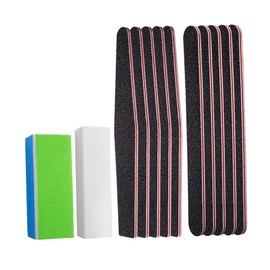 Ipetboom Nail Art Polishing Block Set 24pcs Nail Files Perfect for Natural Artificial