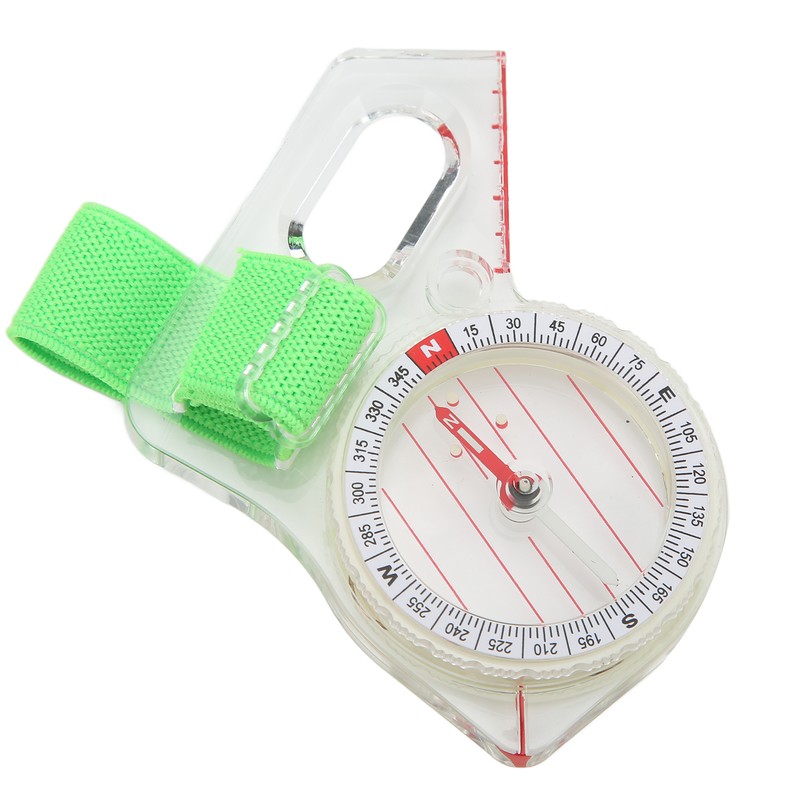 Orienteering Compass Clear Scale ABS Multifunction Thumb Compass With Luminous