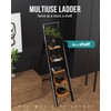 WOA WOA 5 Step Ladder, Ladders for Home, Anti-Slip Pedals,