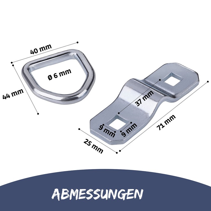 Lashing Eyelets for Trailers, Pack of 4, Lashing Brackets Maximum
