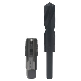 Drill America - POU3/4NPTW/DRILL 3/4" Carbon Steel NPT Pipe Tap and 59/64" High Speed Steel Drill Bit Set, POU Series