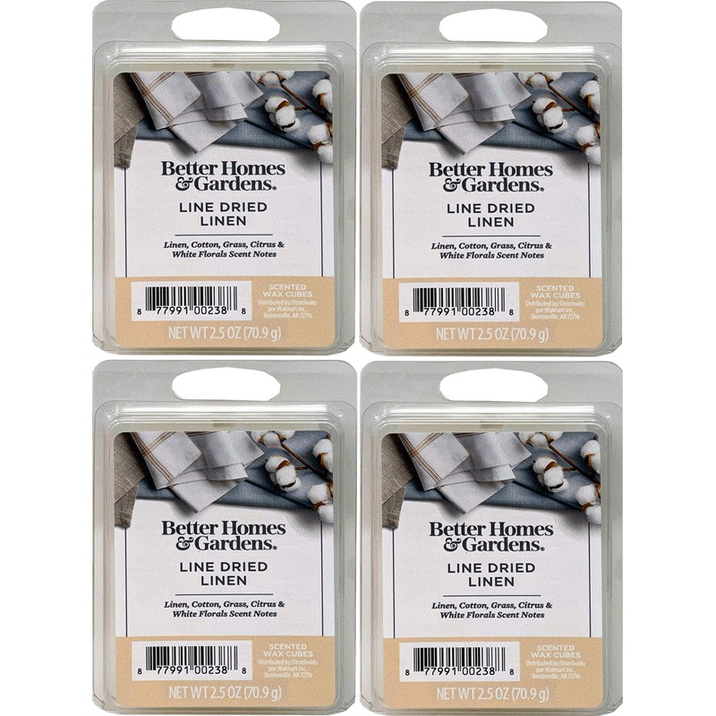 Better Homes and Gardens Line Dried Linen Scented Wax Cubes