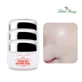 Label Young 라벨영 톤업+기미/주근깨완화+보습 쇼킹비타민우유미백크림 3개 Label Young Tone-Up + Freckle/Spot Relief + Moisturizing Shocking Vitamin Milk Whitening Cream 3 Pieces