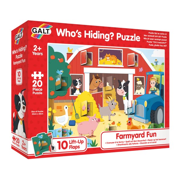 Galt, Who's Hiding? Puzzle - Farmyard Fun, Jigsaw Puzzles for