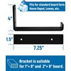 LEOPO 8 inch Shelf Brackets 8-Pack ,1/5 inch Thick Heavy