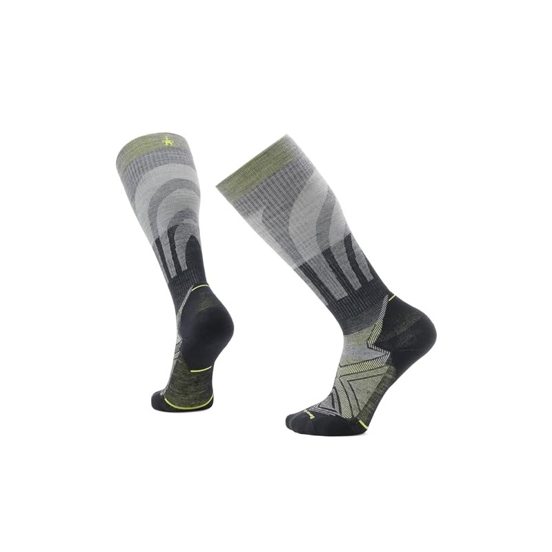 Smartwool Mens Run Targeted Cushion Compression OTC Socks Medium Gray