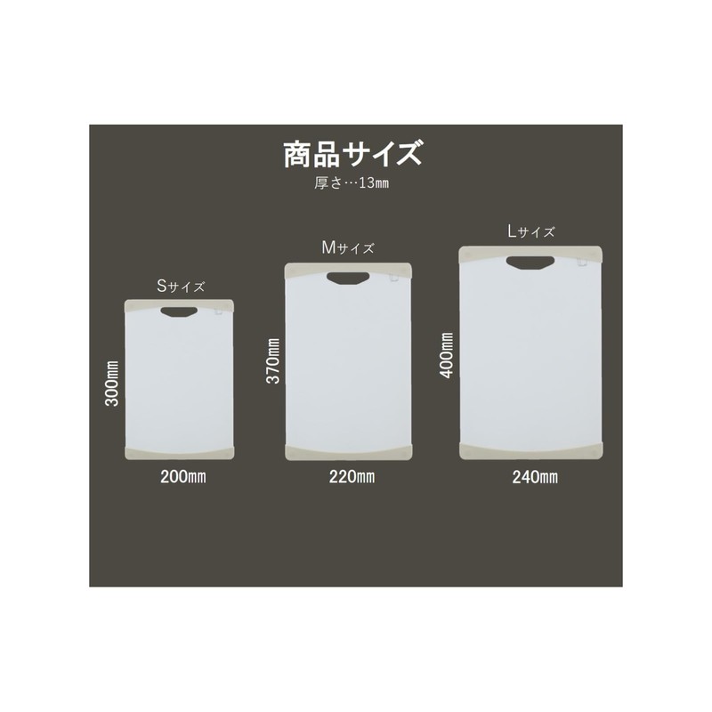 Sanyo Kasei STK-S Cutting Board, Heat Resistant, Antibacterial, With Stopper,
