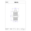 McAlpine WU10 Domed Flange Urinal Waste, White