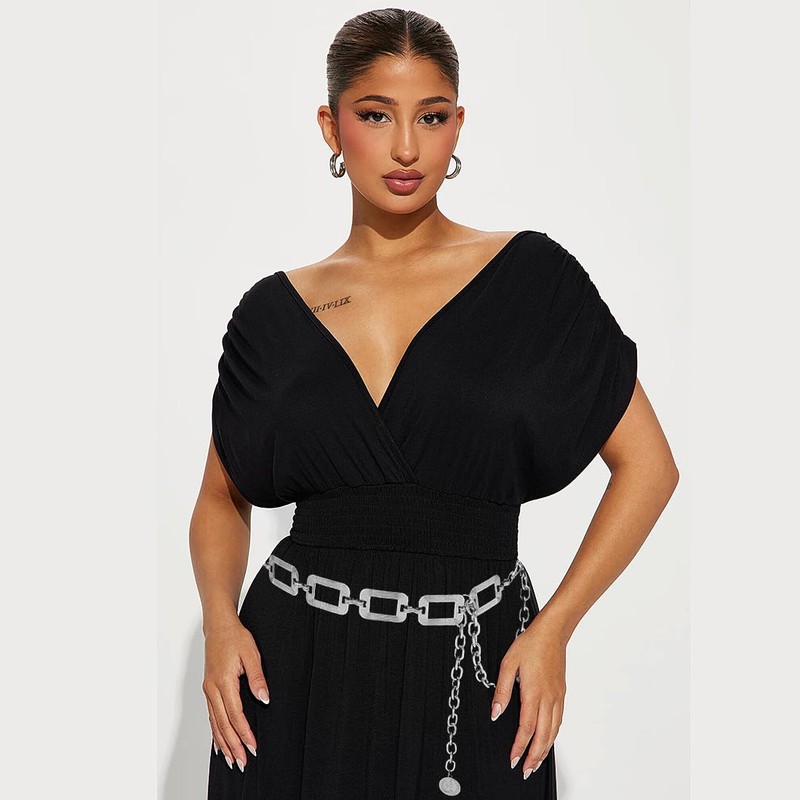 Heyjoin Waist Chain for Women Metal Belly Belt Adjustable Waist