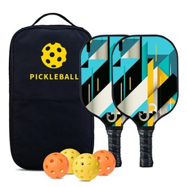 JoyFishing Pickleball Paddles,USAPA Approved Pro Pickleball Paddle,Carbon Fiber Surface Pickleball Rackets,Pickleball Set with 4 Pickleball Balls/Paddle Cover for Beginners Pros