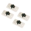 Astro Mini Caster Set of 4, Light Gray, Wheels Black,