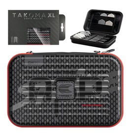 Target Darts Nathan Aspinall Ghost Series XL Takoma Wallet – Darts Case, Black/White Storage Cases, “The Asp” Zipper Dart Holder, Professional Accessories – Holds 6 Fully Assembled Darts