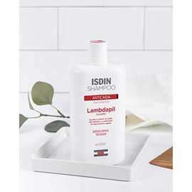 Isdin Lambdapil, Shampoo Anticada, Ayuda a Reducir la Cada del Cabello y Estimula el Crecimiento Capilar, 400ml, Hombres                              