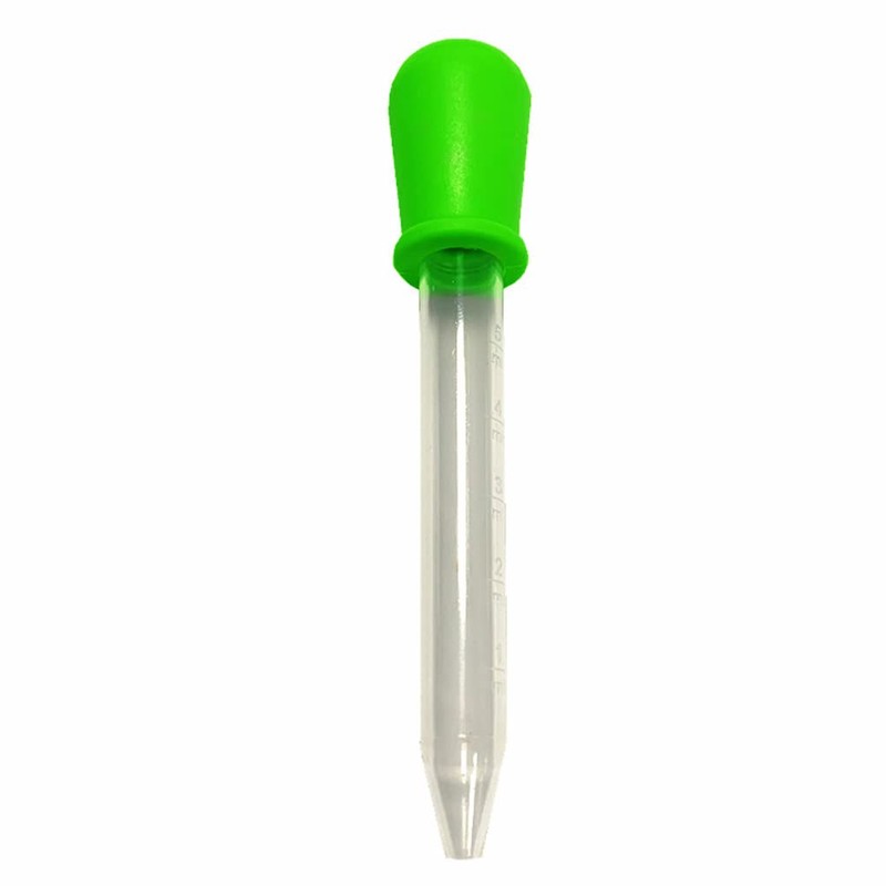 Color Random Children Dropper with Scale, Washable Reusable Infant Droppers